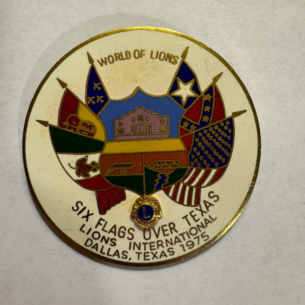 1975 Texas Six Flags Over Texas Lions Club